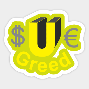 GM: Sue Greed' Sticker